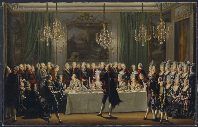 Publik spisning på Stockholms slott på nyårsdagen 1779