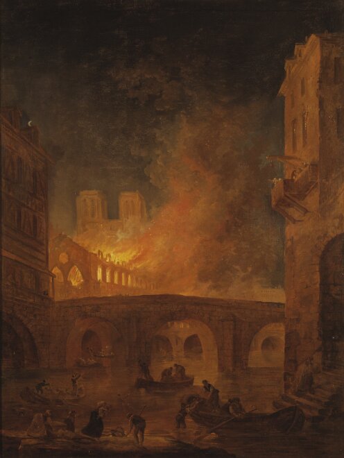 The Fire of Hôtel-Dieu in Paris 1772