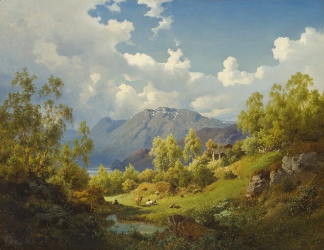 Landscape. Motif from the Numme Valley in Norway
