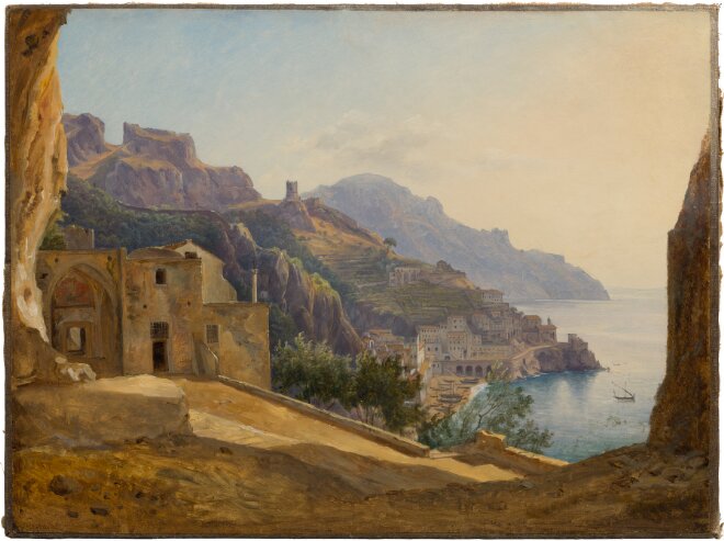 View towards Amalfi from Grotta dei Cappuccini
