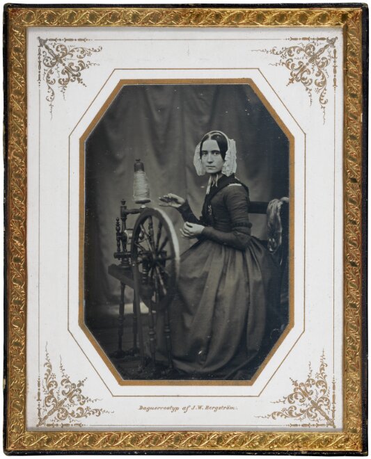 Charlotta Ronjon, g. Bergström (1817–1891), konstnärens maka, 1840-tal